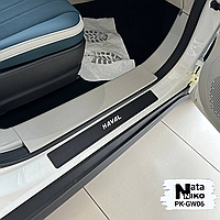 Накладки на пороги GREAT WALL HAVAL ORA 03 с 2023- (Carbon)
