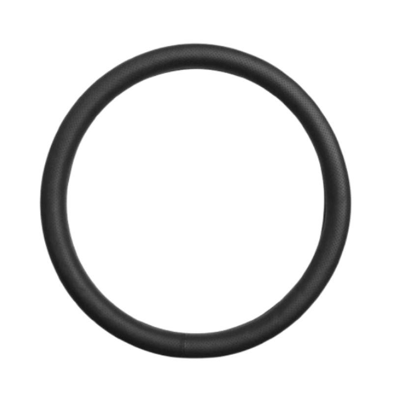 Чохол на кермо з натуральної шкіри Gearo з перфорацією чорний розмір M (RG-506-M), фото 1