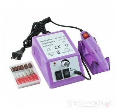 Фрезер для апаратного манікюру та педикюру Lina Mercedes 2000 20 Вт 20 000 об/хв  6 алмазних насадок