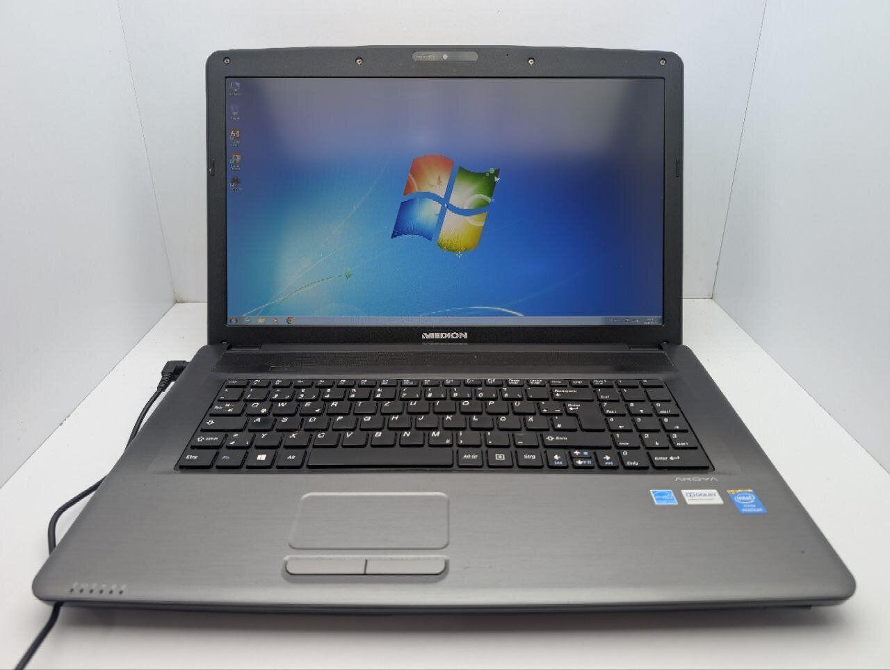 Б/в Ноутбук Medion Akoya E7222 17.3" 1920x1080| Pentium 2020M| 8 GB RAM| 500 GB HDD| HD| АКБ 0%