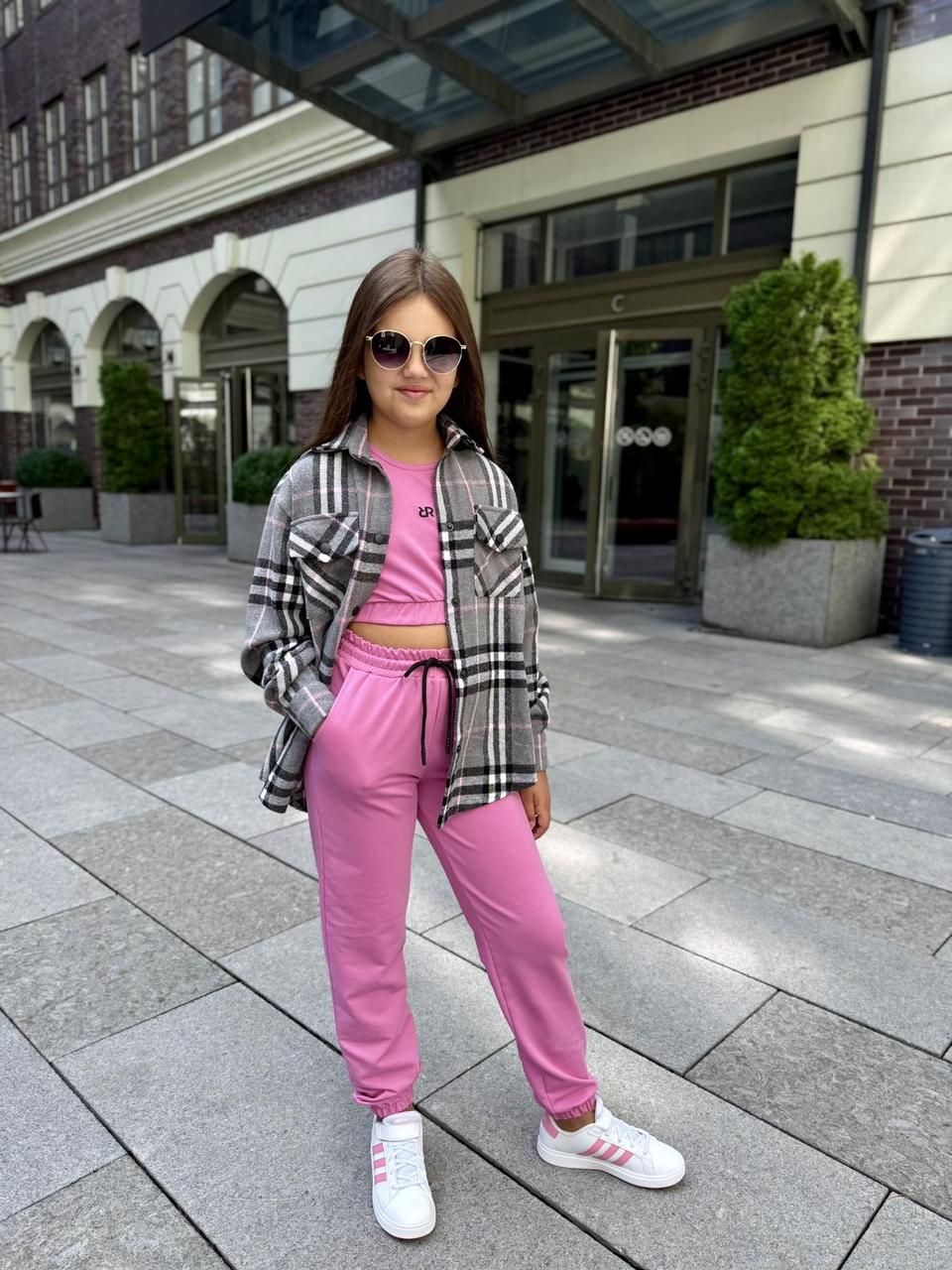 3-КА З БАЙКОВОЮ РУБАШКОЮ (РОЖЕВИЙ), фото 1