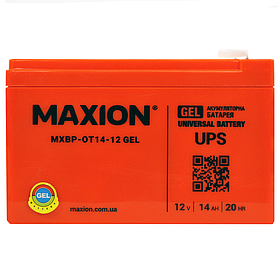 Промисловий акумулятор MAXION MXBP-OT 14-12 GEL (12V, 14А)