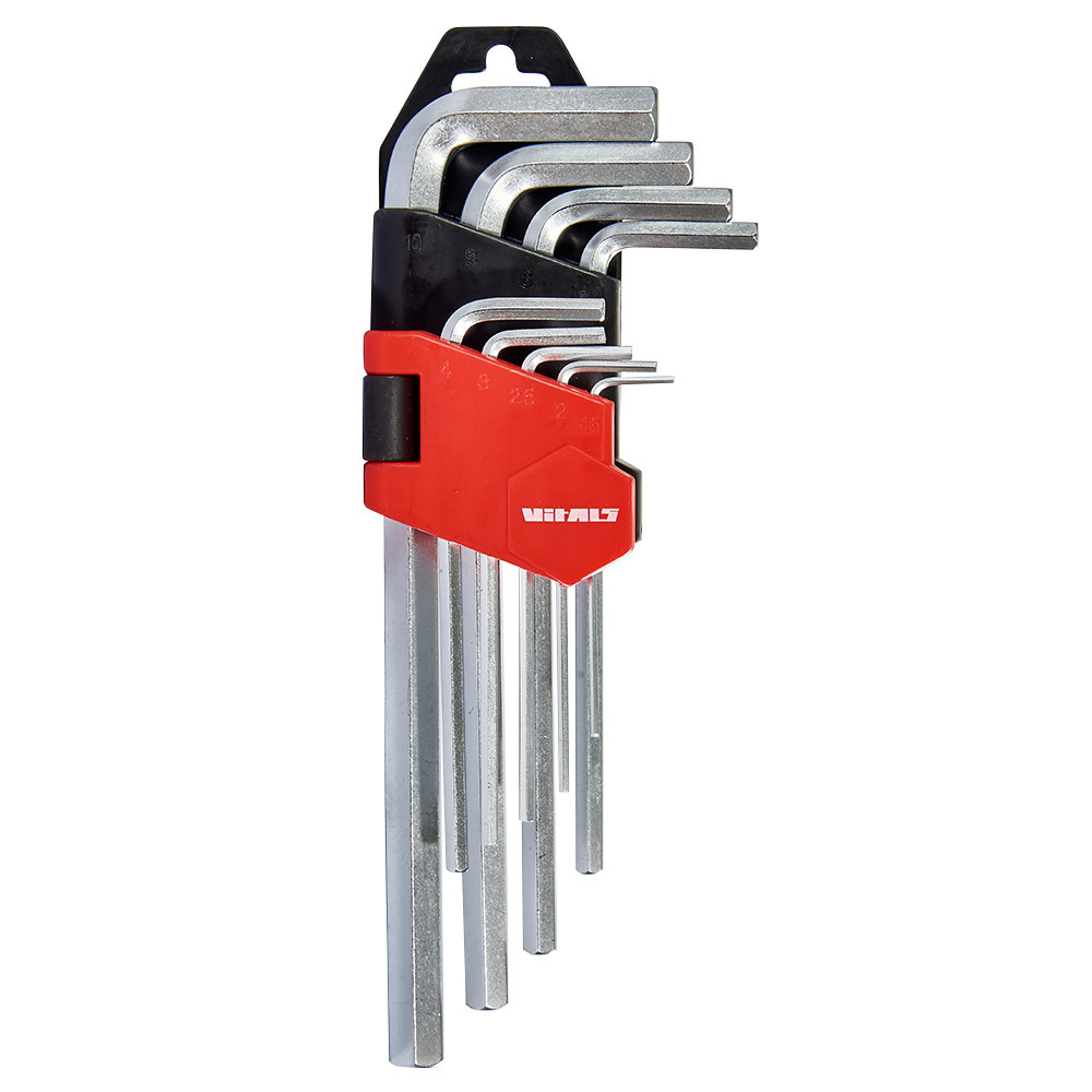 Набір ключів шестигранних подовжених 9 шт. 1,5–10 мм Vitals Master, фото 1