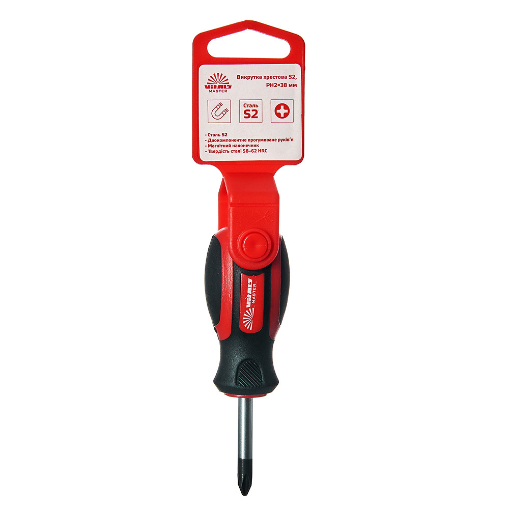 Викрутка хрестова Vitals Master S2, PH2х38 мм, фото 1