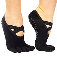 Шкарпетки для йоги із закритими пальцями SP-Planeta FI-9938 Чорний