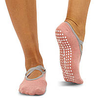 Шкарпетки для йоги та пілатесу із закритими пальцями нековзні SP-Sport TA-1077 Тілесний