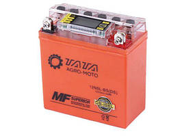 Акумулятор гелевий OUTDO 5АH-YTX12N5-3B на мопед Active, жовтогарячий, 119 * 60 * 129 мм, З ДИСПЛЕЄМ