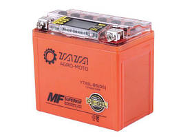 Акумулятор гелевий OUTDO 5АH-YTX5L-BS, жовтогарячий, 113*70*106 мм, З ДИСПЛЕЄМ