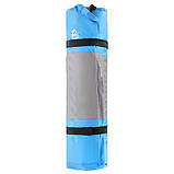 Килимок самонадувний NILS CAMP NC4340, 195 х 60 х 5 см - сіро-блакитний, фото 7