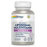 Мультивітаміни для жінок, Women's Liposomal Multivitamin, Solaray, ліпосомальні, 60 вегетаріанських капсул