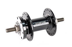 Втулка Shunfeng передня AL 3/8х14Gx36H 100х140, SF-A210FB, на промпідшипниках Disc-brake Чорна ORG