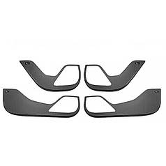 Захисні накладки на низ дверей Lesko для BYD Yuan UP 4 шт. із вуглецевого волокна