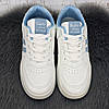 Кросівки жіночі Swin білі з блакитним еко-шкіра демісезонні 8074, фото 7