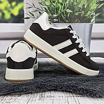 Кросівки жіночі Swin графітові демісезонні на рівній підошві 8073, фото 5