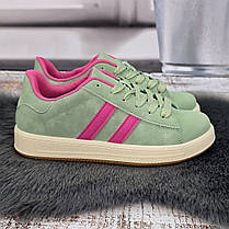 Кросівки жіночі Swin оливкові демісезонні на рівній підошві 8073, фото 4