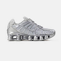 Мужские кроссовки Nike Shox TL Light Bone Metallic Silver Cool Grey кросівки чоловічі Nike