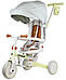 Беговел-трицикл 6в1 Cruiser Milano 002 з сумкою, дитячий триколісний велосипед, трансформер з батьківською ручкою і козирком, фото 3
