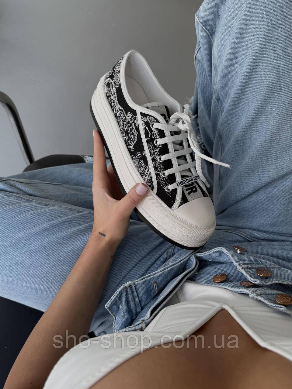 Кроссовки Dior Walk-N  Platform Midnight Bloom Premium ⭐️, фото 1