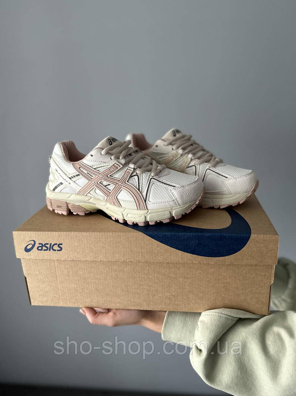 Кроссовки Asics Gel-Kahana 8 White/pink, фото 1