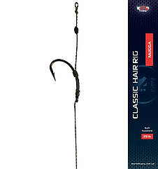 Готовий повідець W4C з волосом CLASSIC hair rig, гачок MUGA № 6