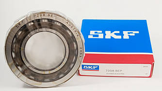 Підшипник 7208-BEP SKF (46208) розміри: 40*80*18 кульковий радіально упорний