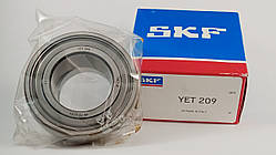 Підшипник YET-209 SKF розміри: 45*85*43,7 самоустановлюваний типу SA