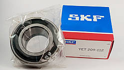 Підшипник YET-209-112 SKF розміри: 44,45*85*43,7 самоустановлюваний типу SA