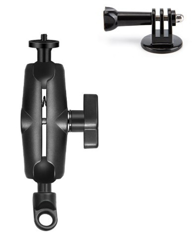 Тримач камери для мотоцикла insta360/gopro (під дзеркало) 15 см, фото 1