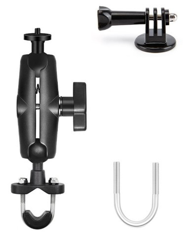 Тримач камери для мотоцикла insta360/gopro (під кермо) 15 см, фото 1