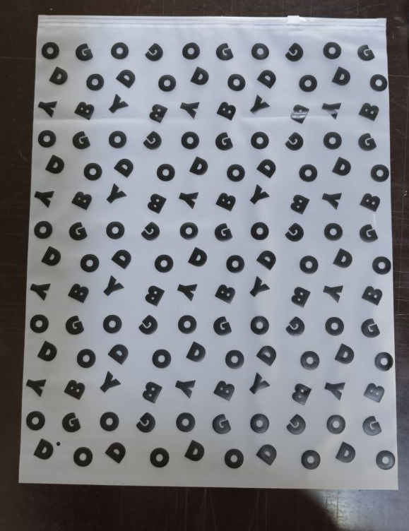 Зіп пакет слайдер 35x45 см матовий із замком Пакети слайдери з вашим логотипом, фото 1