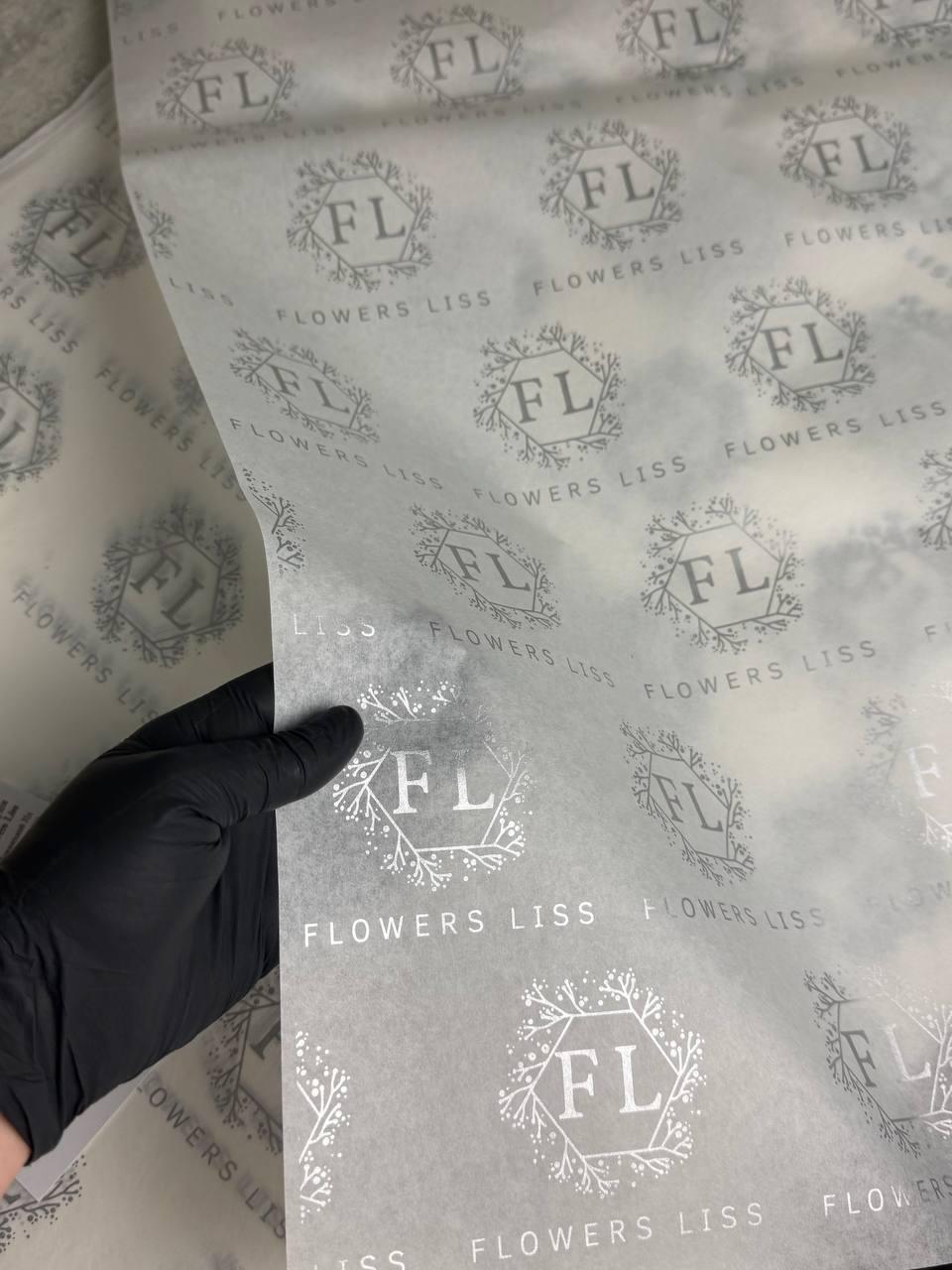 Якісний папір тіш'ю щільністю 22г 50×70 см оптом Пакувальний папір з Вашим логотипом, фото 1