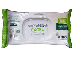 Дезінфікуючи серветки, просочені дезрозчином, ВІП'АНІОС Ексель (WIP'ANIOS Excel) 100 шт