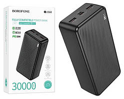 Повербанк Power Bank 30000mAh BOROFONE BJ56B зі швидкою зарядкою 2USB/Type-C 22.5W/PD20W чорний