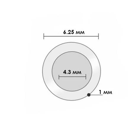 Трубка для очищення води РЕ2, 6.25 мм, фото 2
