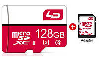 Карта памяти LD 64/128 Gb MicroSD скорость до 120 мб/сек класс 10/U3, 128Gb