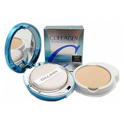 Пудра зі змінним блоком Enough Collagen 3X Moisture Two-way Cake SPF28 PA++ #21N 13g+13g