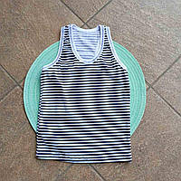 Майка трикотажна в смужку