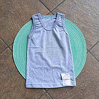 Майка трикотажна,світло сіра