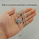 Срібний хрест. Кулон з крилами з срібла, фото 2