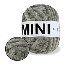 Плюшева пряжа Mini 15 г, Сірий No760