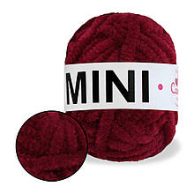 Плюшева пряжа Mini 15 г, Бордо No752