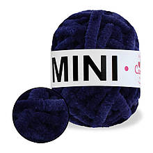 Плюшева пряжа Mini 15 г, Темно-синій No756