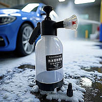 Ручной помповый распылитель-пеногенератор 2 л с двумя насадками