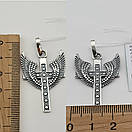 Срібний хрест. Кулон з крилами з срібла, фото 5