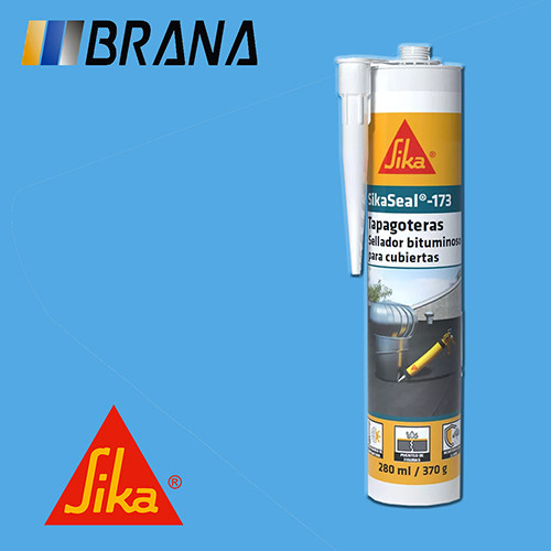 Клей-герметик на бітумній основі  SikaSeal®-173, чорний, 300 мл, фото 1