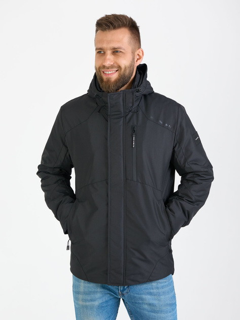 Куртка чоловіча RICCARDO (міжсезонна) V4 ЧОРНА 100% поліестер 46(Р), фото 1