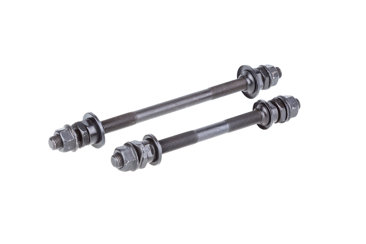 Комплект осей Kenli KL-901, під гайки, перед + зад, 150/190 мм, з конусами/гайками, фото 1