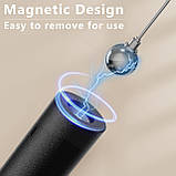 ACMHNC Світлодіодний підвісний світильник з акумуляторною батареєю 4500 мАч, чорна сучасна бездротова підвісна лампа для вітальні, фото 6