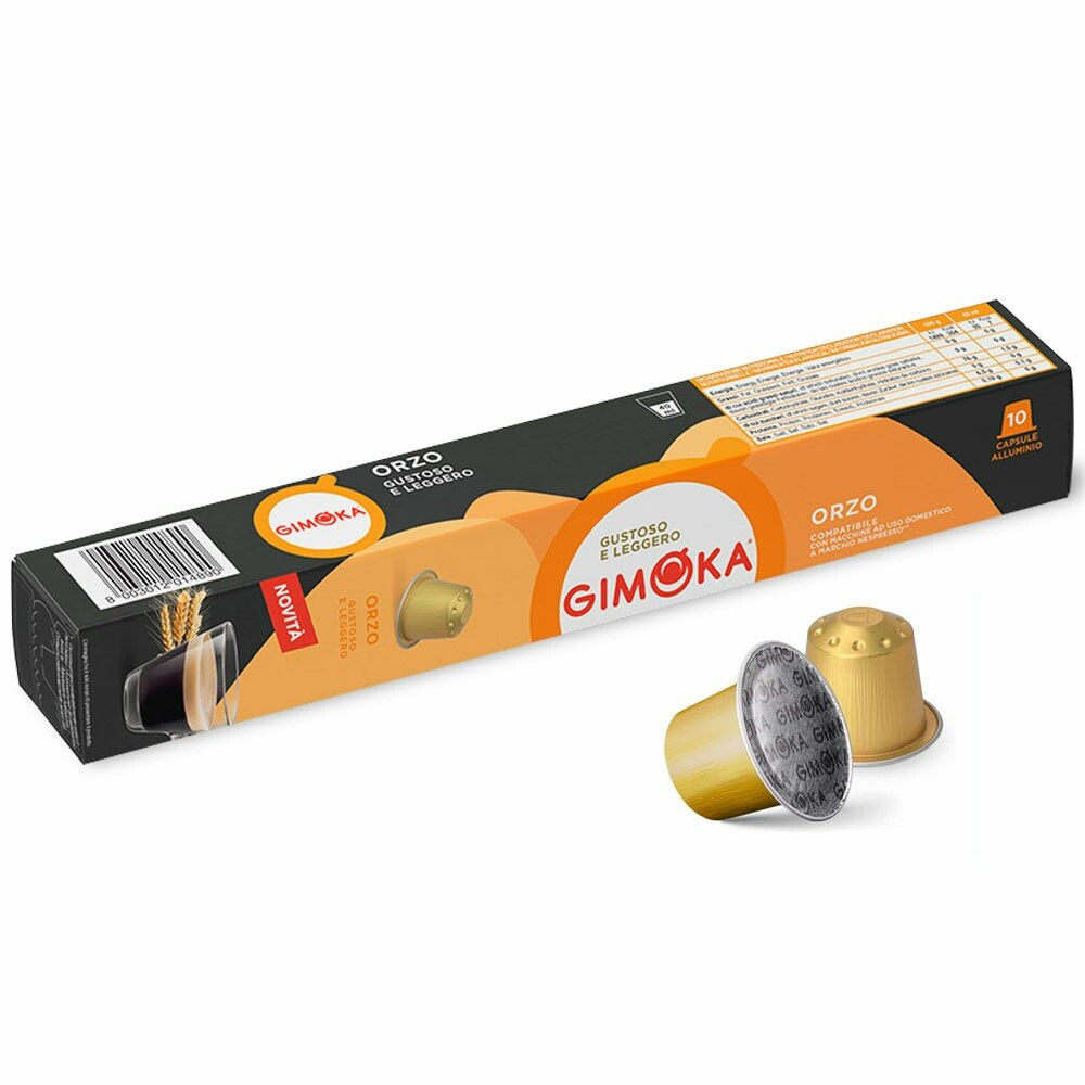 Поштучна кава в капсулах Gimoka Nespresso Orzo 10шт Джимока ячмінний смак, фото 1