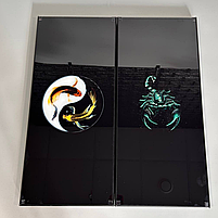 Нарди скляні зі знаком зодіаку 61×27×5 см подарункові, фото 4